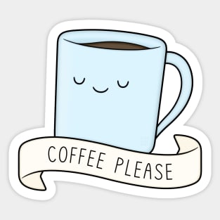 Coffee Please Sticker